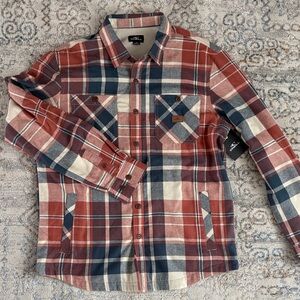 NEW O’Neill Men’s Transition Thermal Lined Jacket Flannel Medium